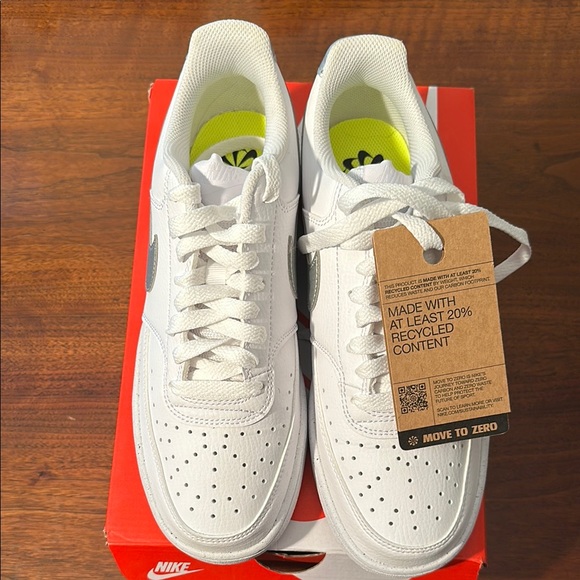 Nike Women’s White Sneakers - Court Vision Lo - Picture 2 of 5